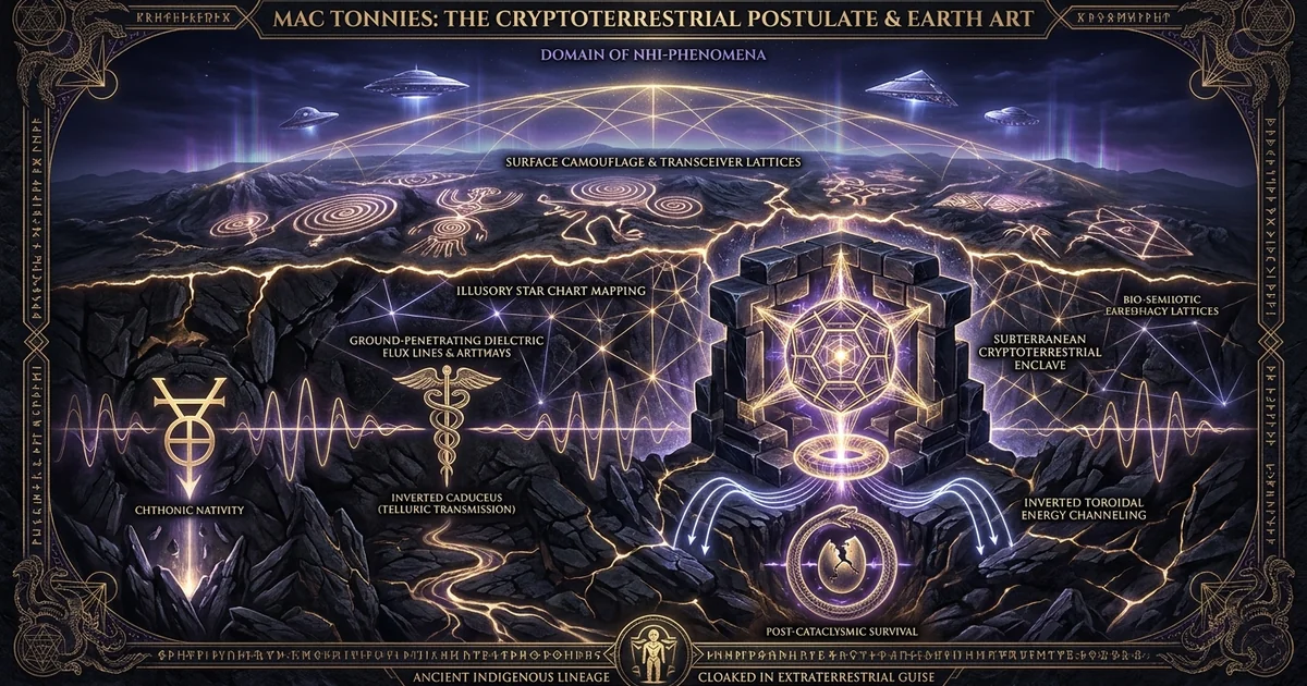 Cover illustration for treatise: Mac Tonnies The Cryptoterrestrials Book Indigenous Hominid