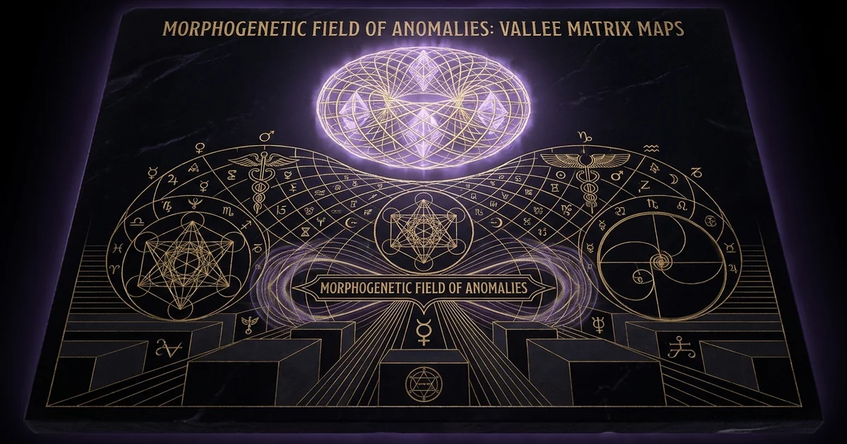 Cover illustration for treatise: Morphogenetic Field Anomalous Phenomena Vallee Information