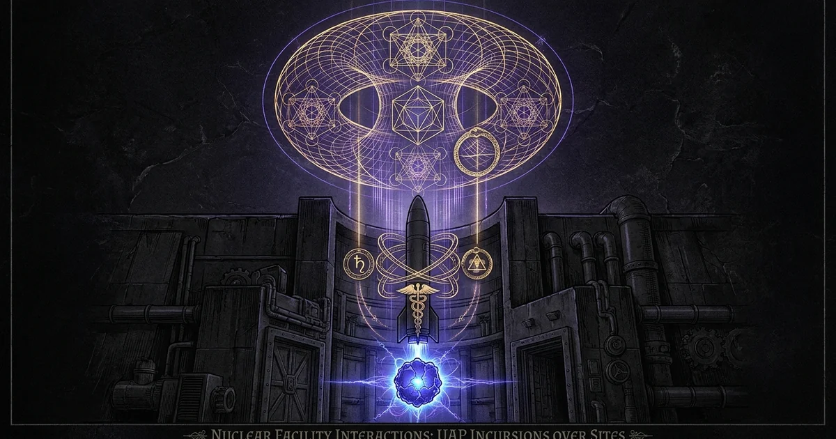 Cover illustration for treatise: Uap Nuclear Weapons Incursions Malmstrom Afb Robert Salas