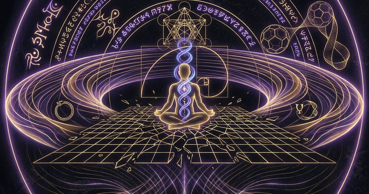 Cover illustration for treatise: Psychological Aftereffects UAP Contact Ontological Shockring