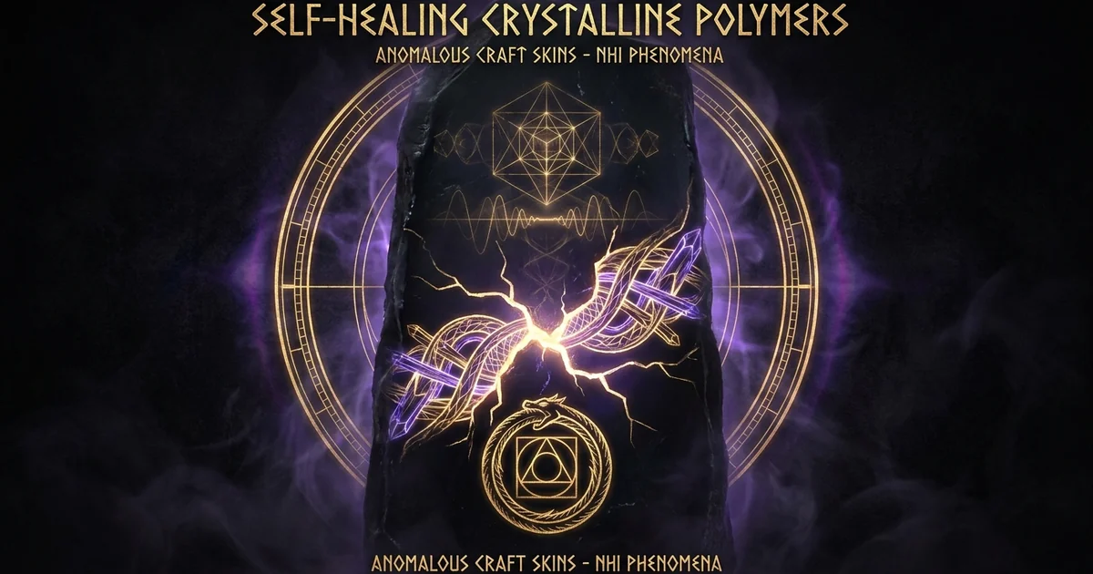 Cover illustration for treatise: Self-Healing Crystalline Polymers UAP Skin Adaptive