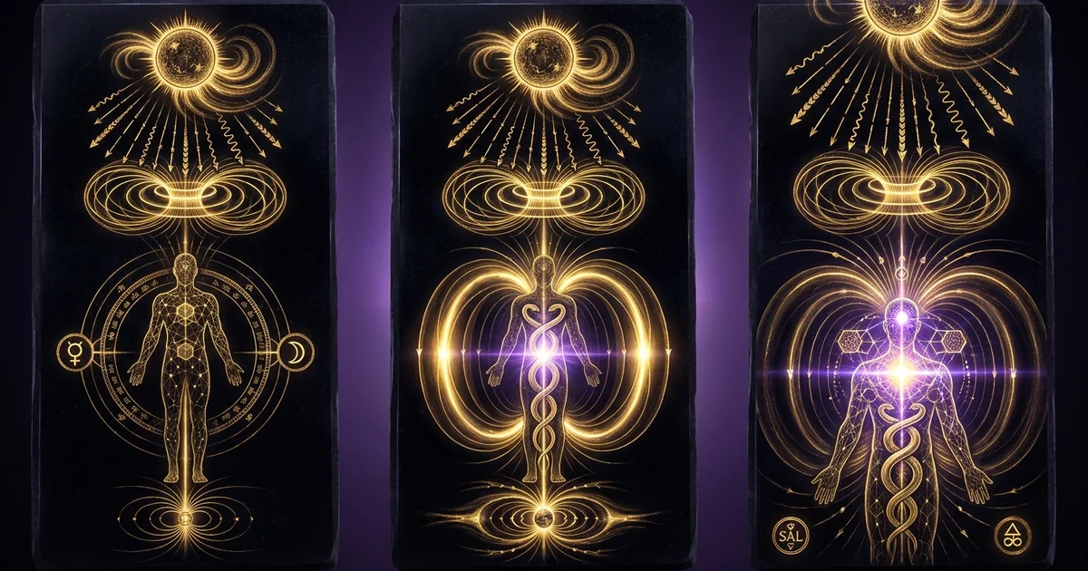 Cover illustration for treatise: Geomagnetic Storms Solar Flares Cardiovascular Psychologic