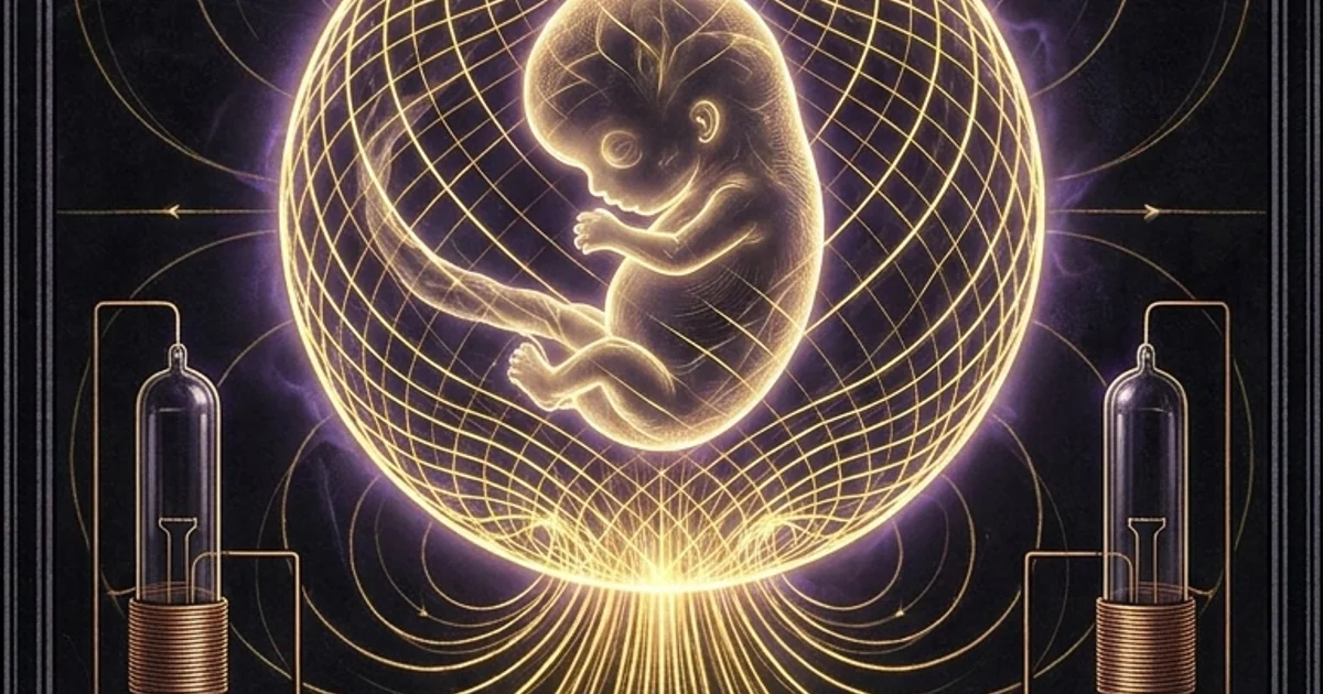 Cover illustration for treatise: Harold Saxton Burr: L Fields, Electrodynamic Life Biology
