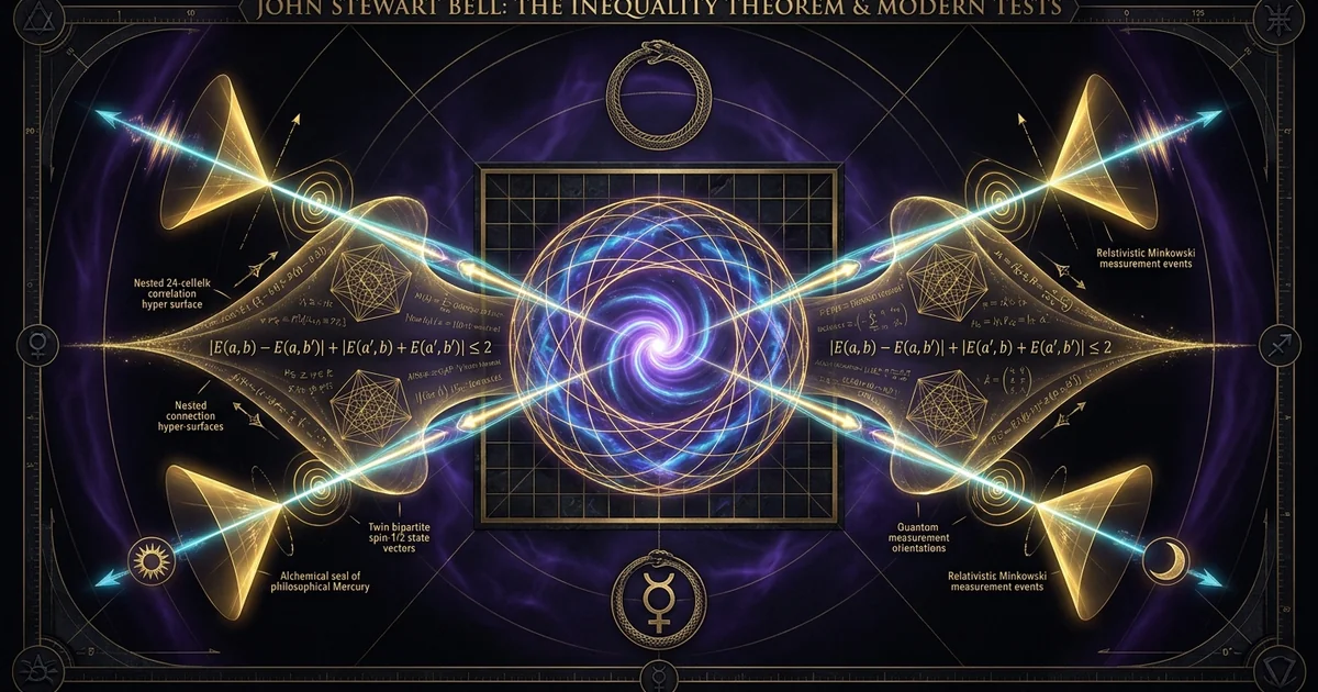 Cover illustration for treatise: CHSH Bell Theorem Inequality: Nonlocality, Realism, Physics
