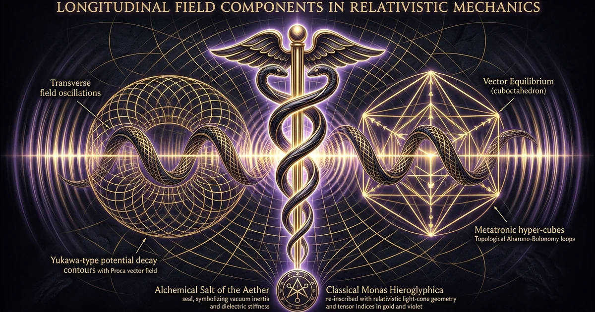 Longitudinal Field Components Relativistic Electrodynamics - Hero Banner