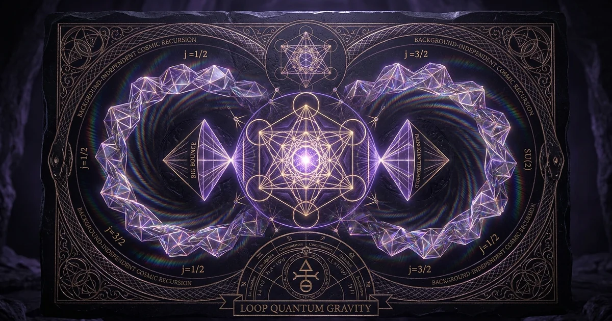 Cover illustration for treatise: Loop Quantum Gravity Spin Networks Roveli Smolin Discrete