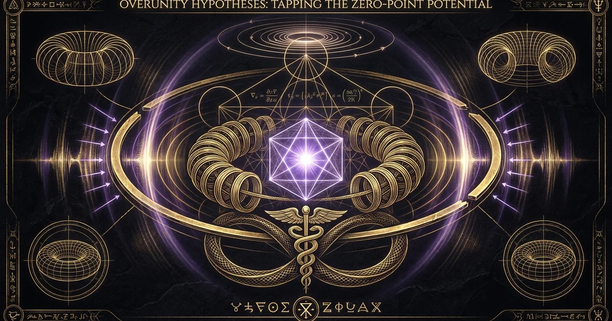 Cover illustration for treatise: Overunity Free Energy Zero Point Vector Potential Electrod