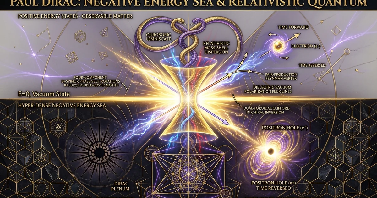Dirac Sea Negative Energy States Positron Vacuum Hole Theory - Hero Banner