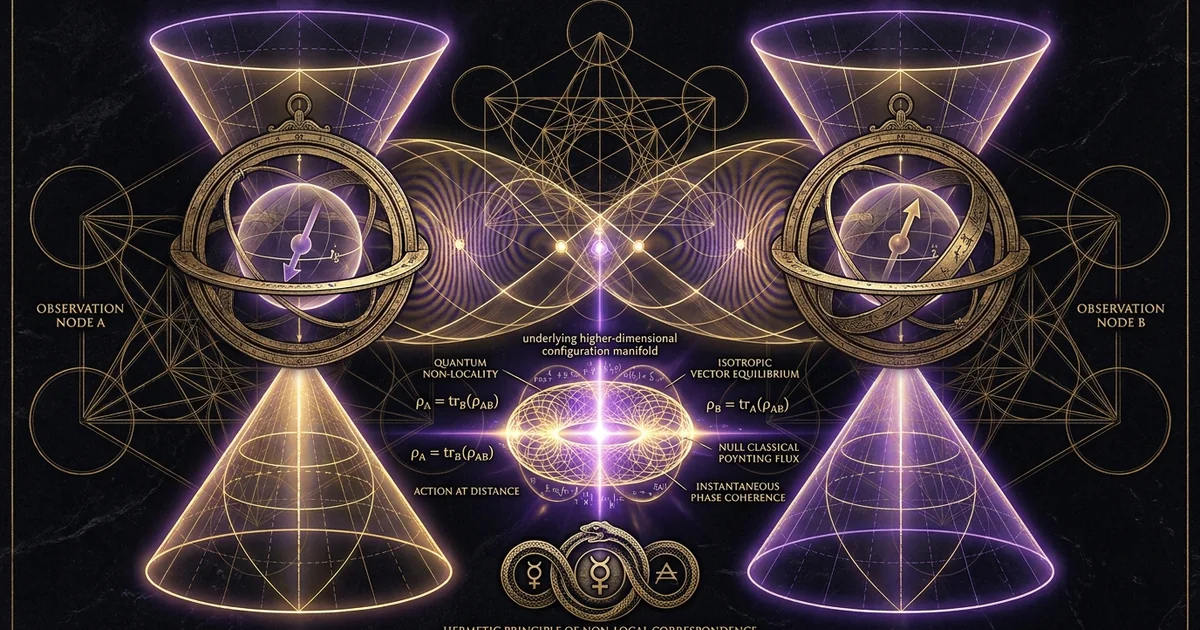Cover illustration for treatise: Quantum Non-Locality: No Signaling Theorem Faster Than Light