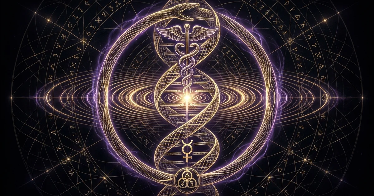 Cover illustration for treatise: Scalar Waves DNA Resonance Antenna Cell Communication Meyl