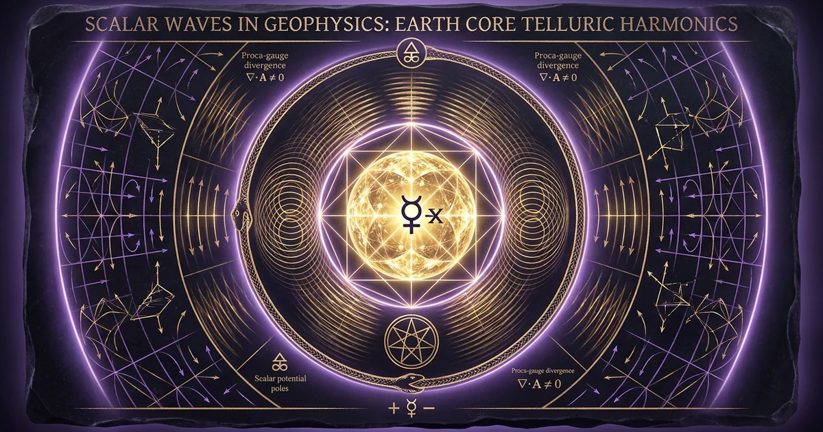 Cover illustration for treatise: Scalar Waves Geophysics Telluric Currents Earth Coresonance