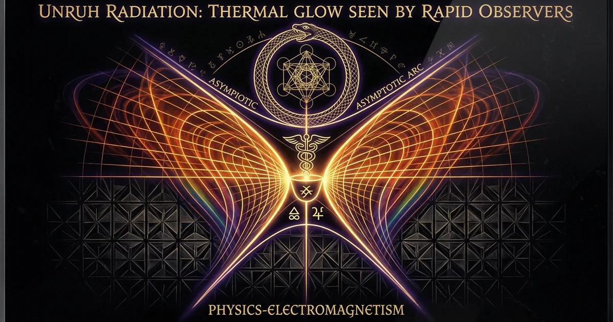 Cover illustration for treatise: Unruh Effect Radiation Accelerating Observer Thermal Vacuum