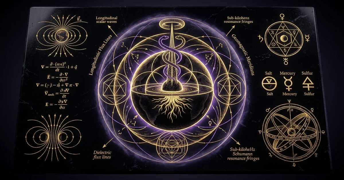 Cover illustration for treatise: Wireless Power Transmission Earth Cavity Resonator