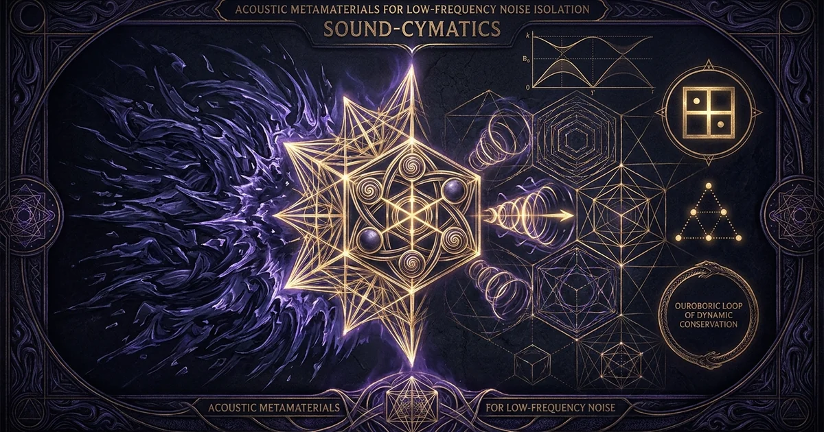 Cover illustration for treatise: Acoustic Metamaterials Sonic Crystals Bandgap Low Frequency