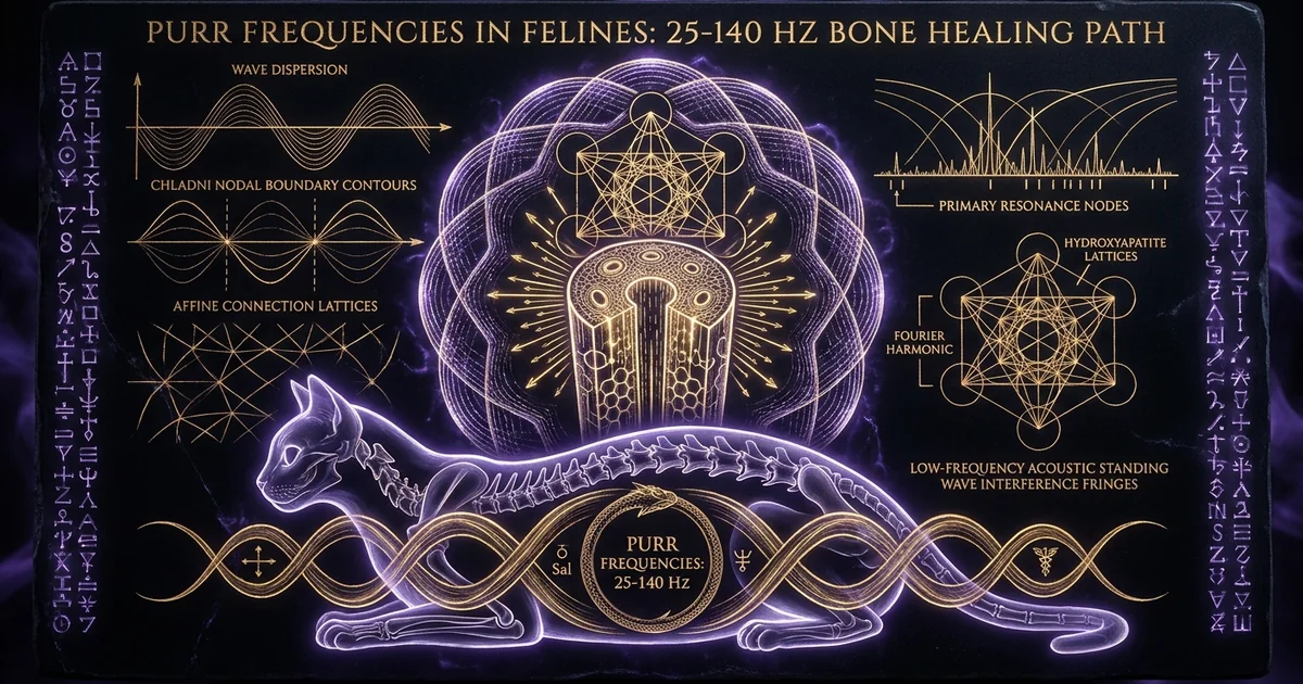 Cat Purr Frequencies 25 To 140 Hz Bone Density Healing - Research Treatise