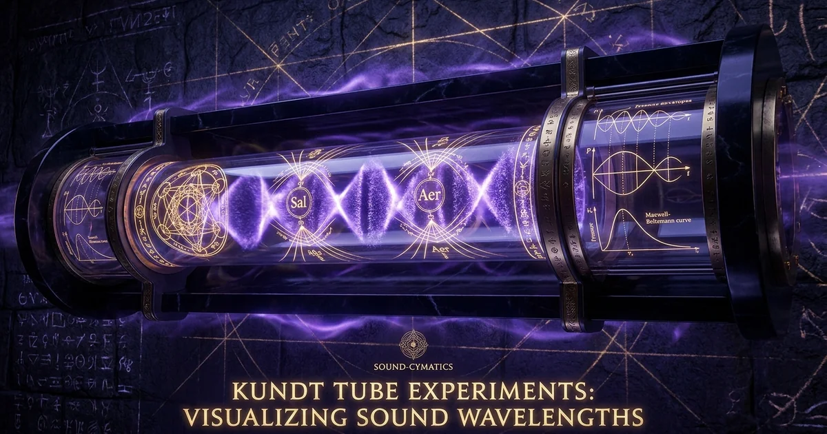 Cover illustration for treatise: Kundt Tube Experiment Sound Wavelength Speed of Sound Gas