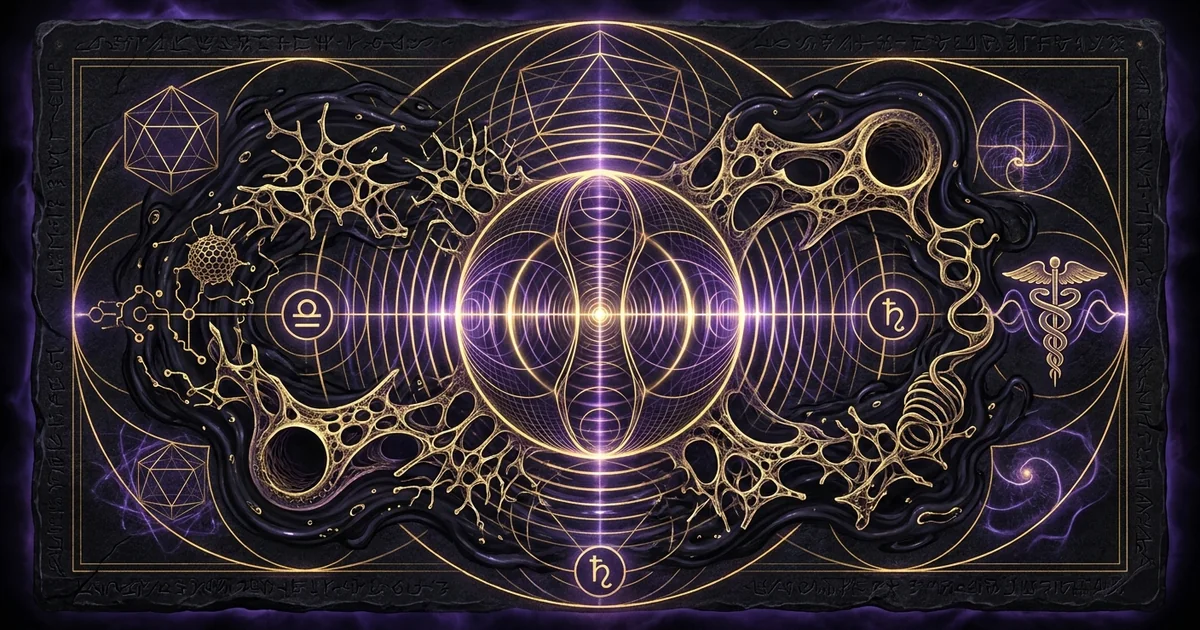 Cover illustration for treatise: Sound Frequencies Generating Biological Skeletal Patterns