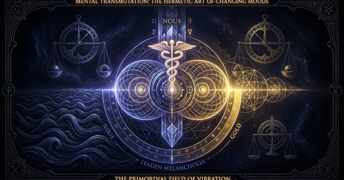 Cover illustration for treatise: Hermetic Art: Mental Alchemy, Transmutation, Changing States
