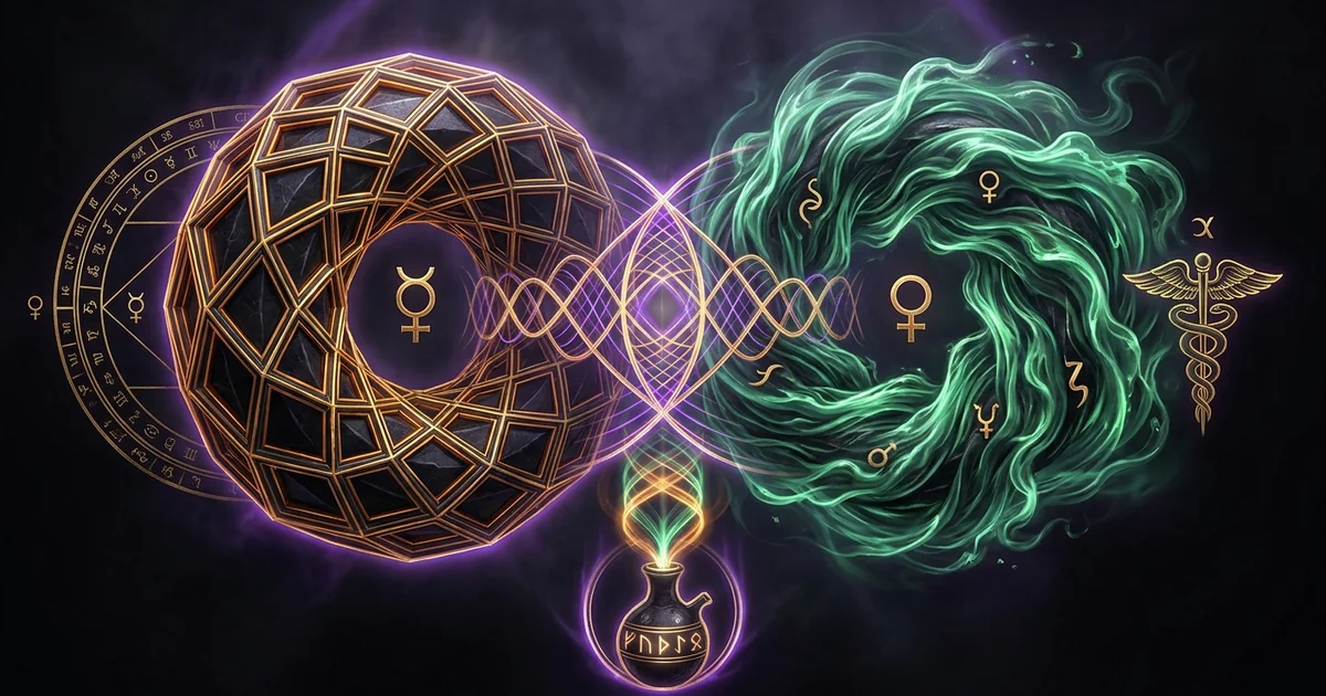 Cover illustration for treatise: Netzach Hod Victory Glory Emotion Intellect Kabbalah Lower