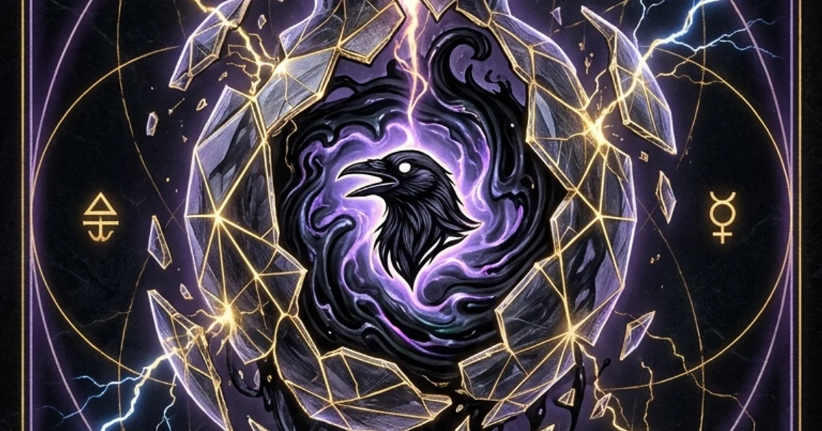 Cover illustration for treatise: Nigredo Black Work Calcination Putrefaction Dark Night Of