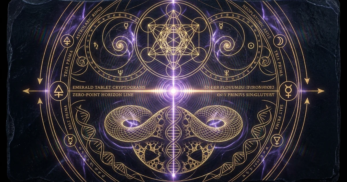 Cover illustration for treatise: Principle Of Correspondence As Above So Below Kybalion