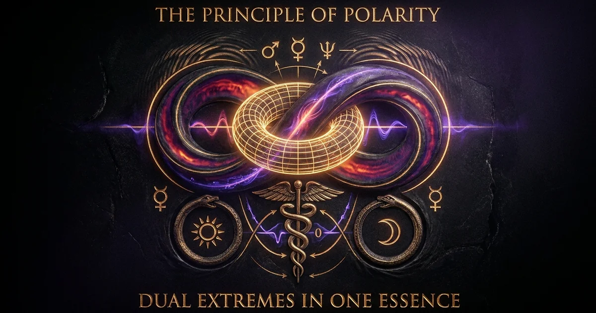 Cover illustration for treatise: Principle Of Polarity Dual Extremes Identical In Nature