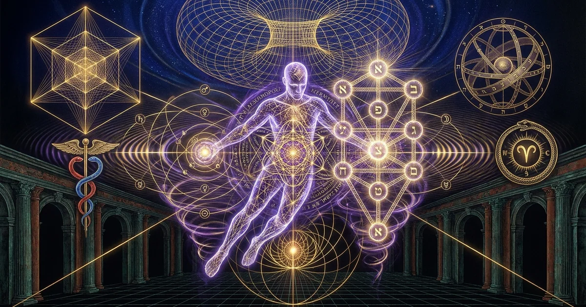 Cover illustration for treatise: Renaissance Hermeticism Marsilio Ficino Pico Della