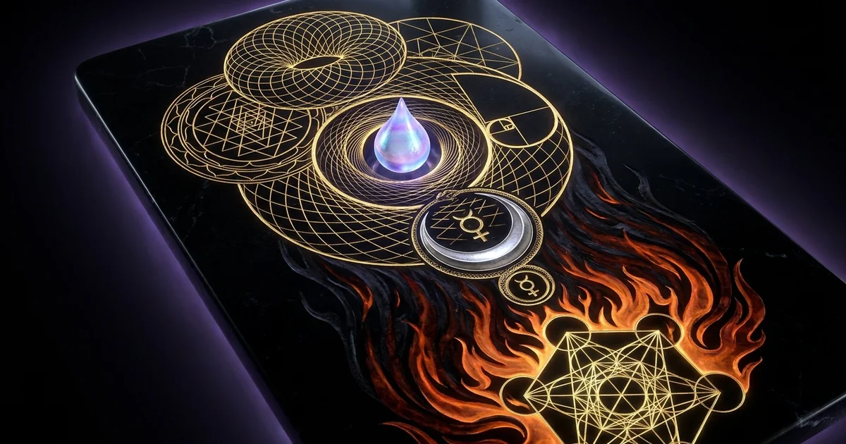 Cover illustration for treatise: Subtle Bindu Visarga Mooncenter Amrita Nectar of Immortality