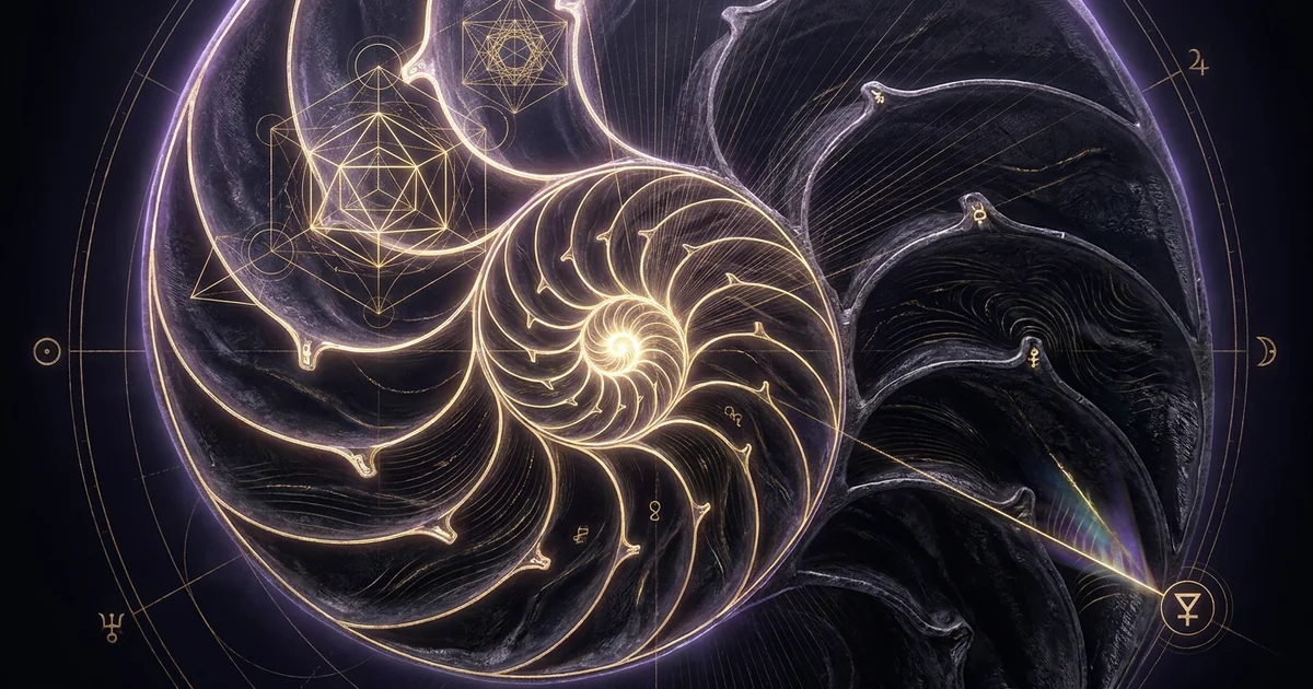 Cover illustration for treatise: Golden Ratio Phi 1.618 Divine Proportion Nature Phyllotaxis