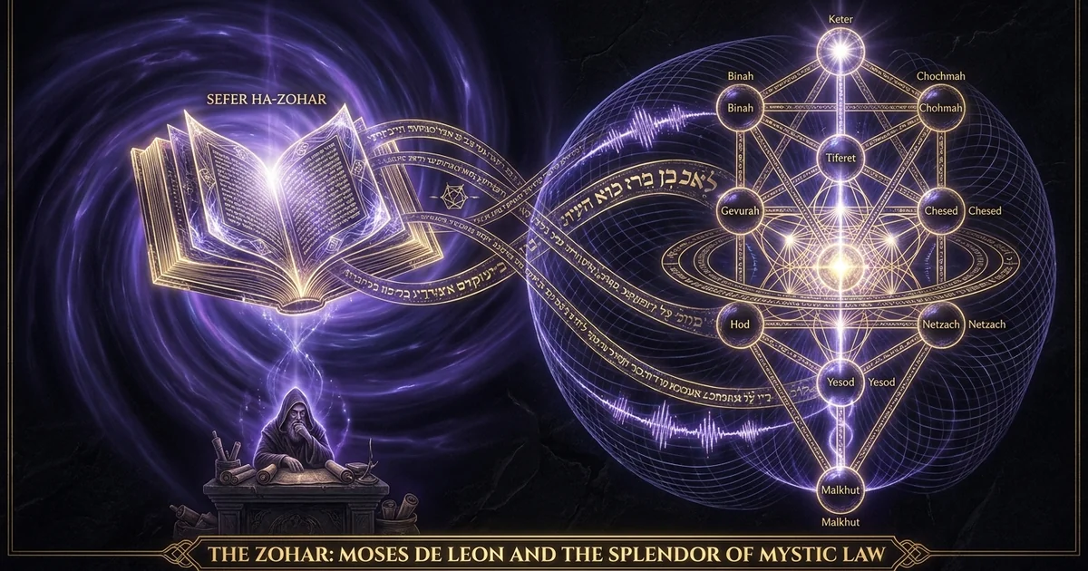 Cover illustration for treatise: The Zohar Book Of Splendor Moses De Leon Mystical Torah