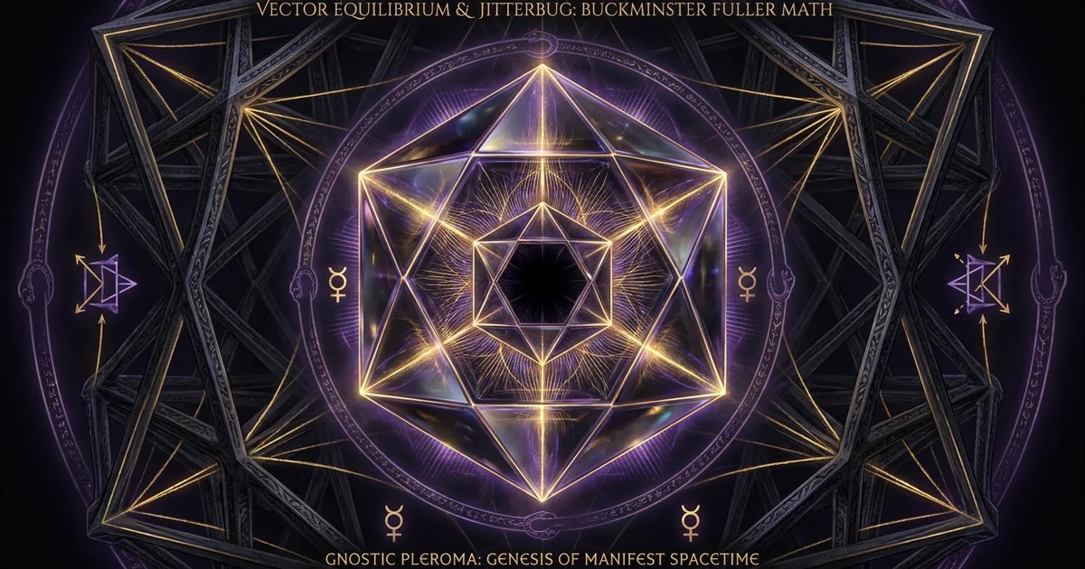 Cover illustration for treatise: Vector Equilibrium Cuboctahedron Buckminster Fuller