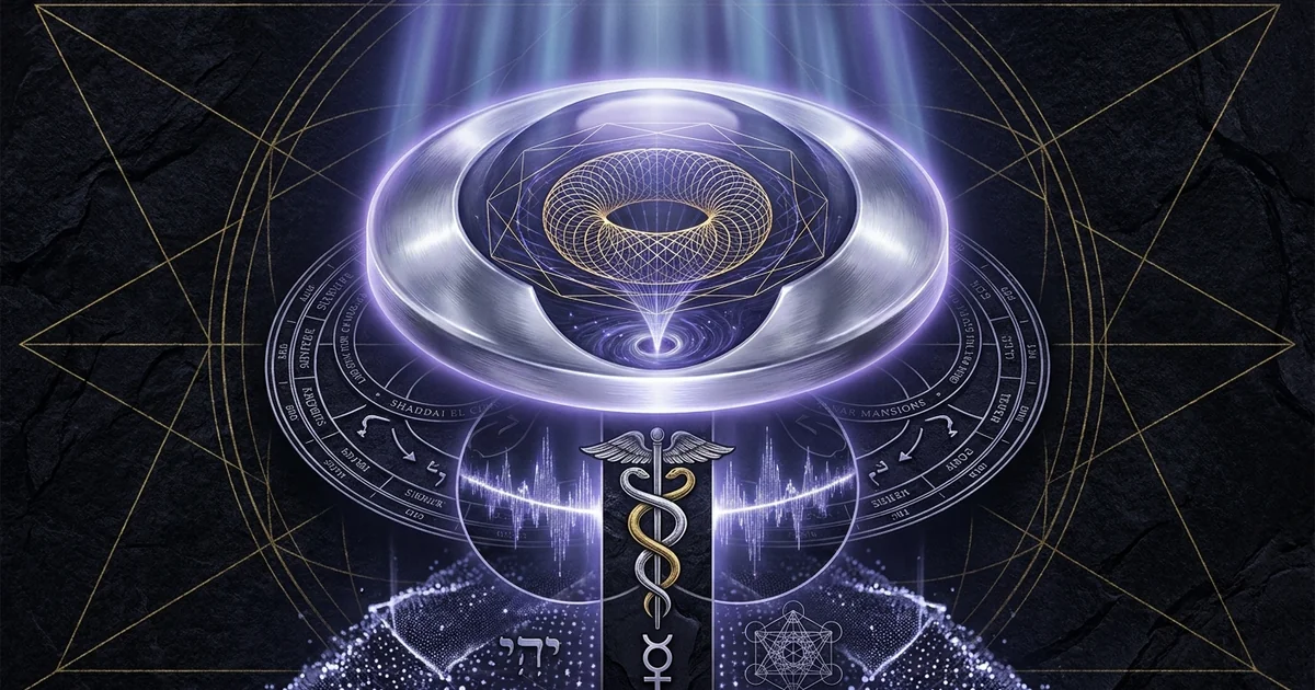 Cover illustration for treatise: Yesod Foundation Astral Moon Mirror Vital Etheric Kabbalah