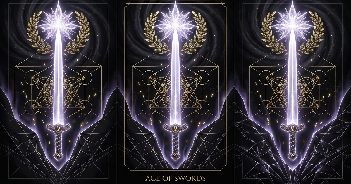 Cover illustration for treatise: Ace of Swords Tarot Meaning: The Metaphysics of Logos
