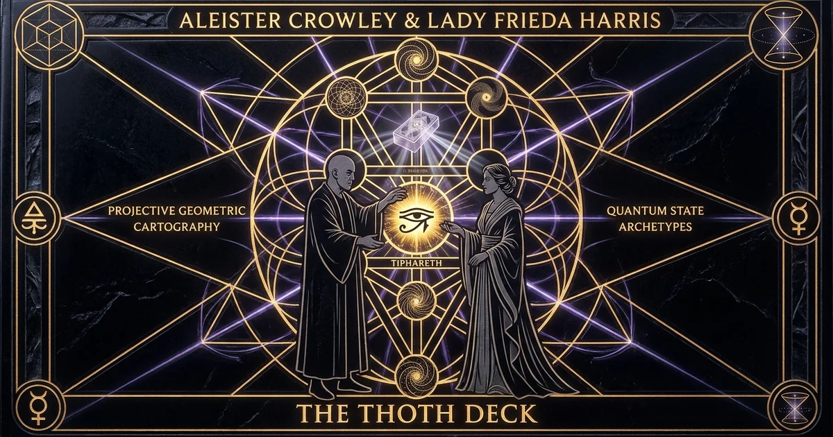 Cover illustration for treatise: Crowley Frieda Harris Thoth Tarot Deck: Esoteric Engine