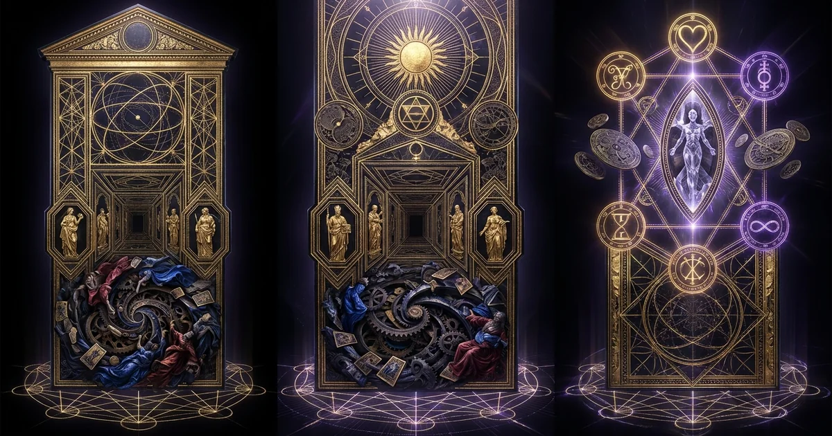 Cover illustration for treatise: The Visconti Sforza Trionfi Renaissance Tarot Roots